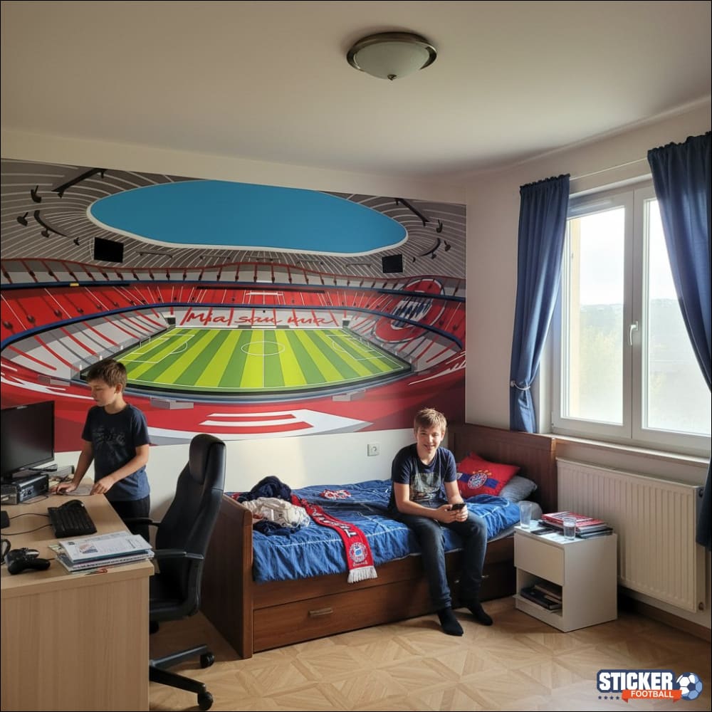 Visualisation Papier Peint stade Allianz Arena - FC Bayern München