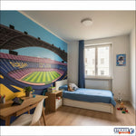 Papier Peint stade Camp Nou - FC Barcelona - Vignette | stickers foot