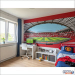 Papier Peint stade Old Trafford - Manchester United - Vignette | stickers foot