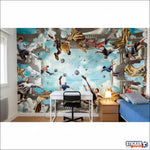 Papier Peint Stars du Foot - Déco Fan Zone - Vignette | stickers foot