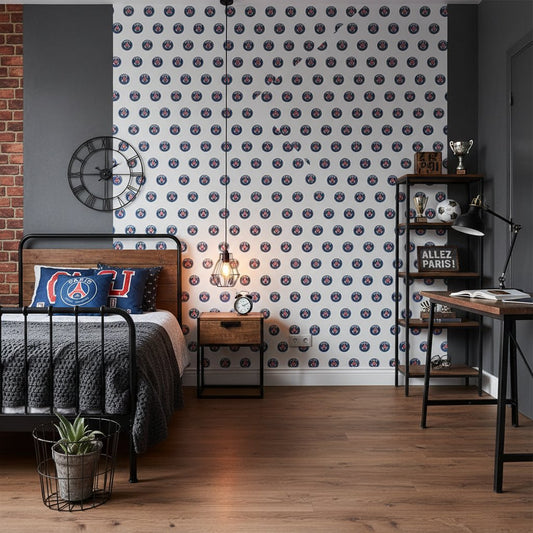 Visualisation Papier peint motif logo PSG