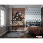 Papier peint motif logo OM - Vignette | stickers foot