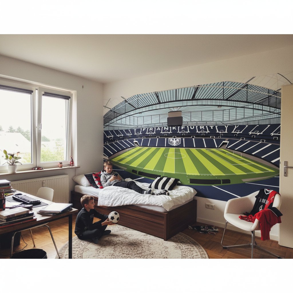 Visualisation Papier Peint stade Deutsche Bank Park - Eintracht Frankfurt