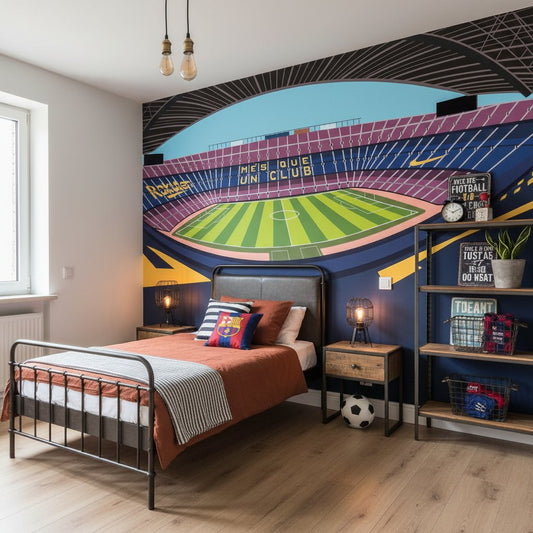 Visualisation Papier Peint stade Camp Nou - FC Barcelona