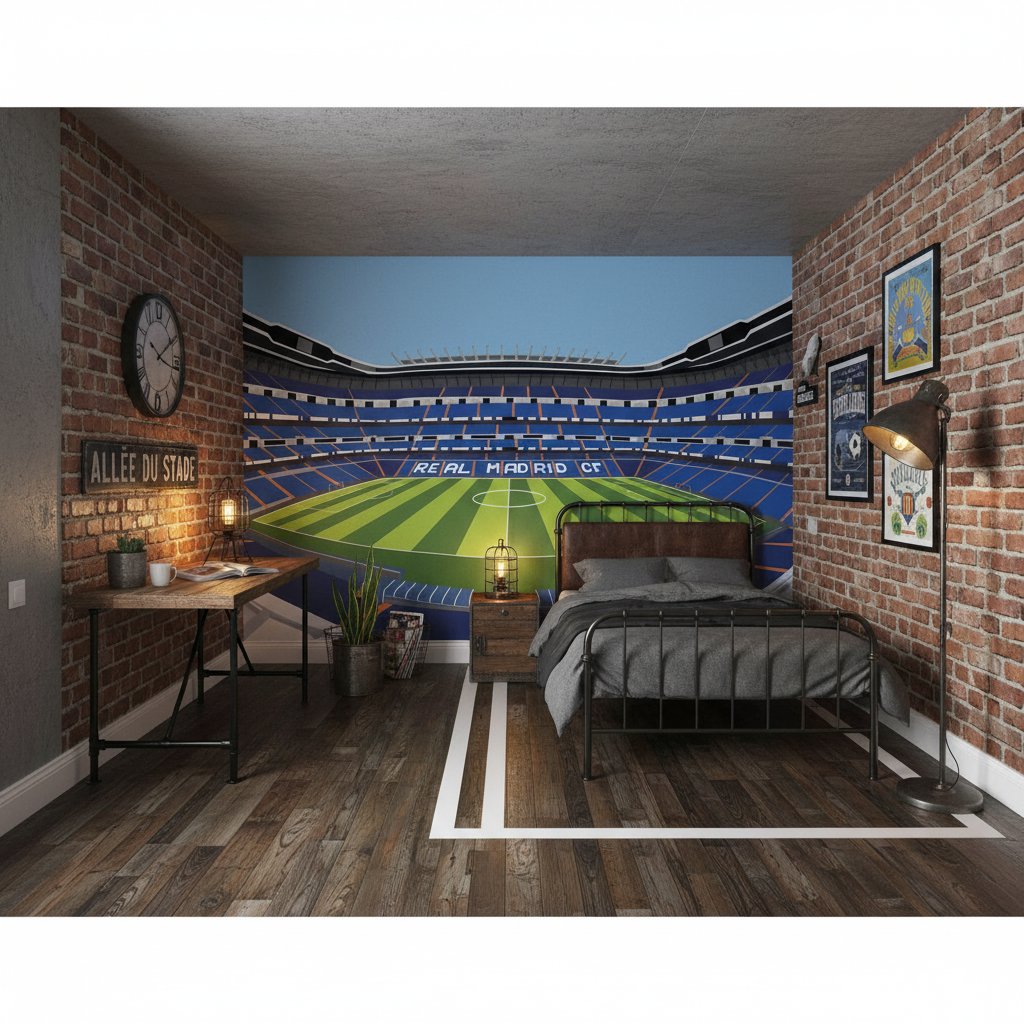 Visualisation Papier Peint stade Estadio Santiago Bernabéu - Real Madrid CF