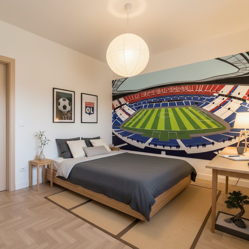 Visualisation Papier Peint stade Parc Olympique Lyonnais - Olympique Lyon