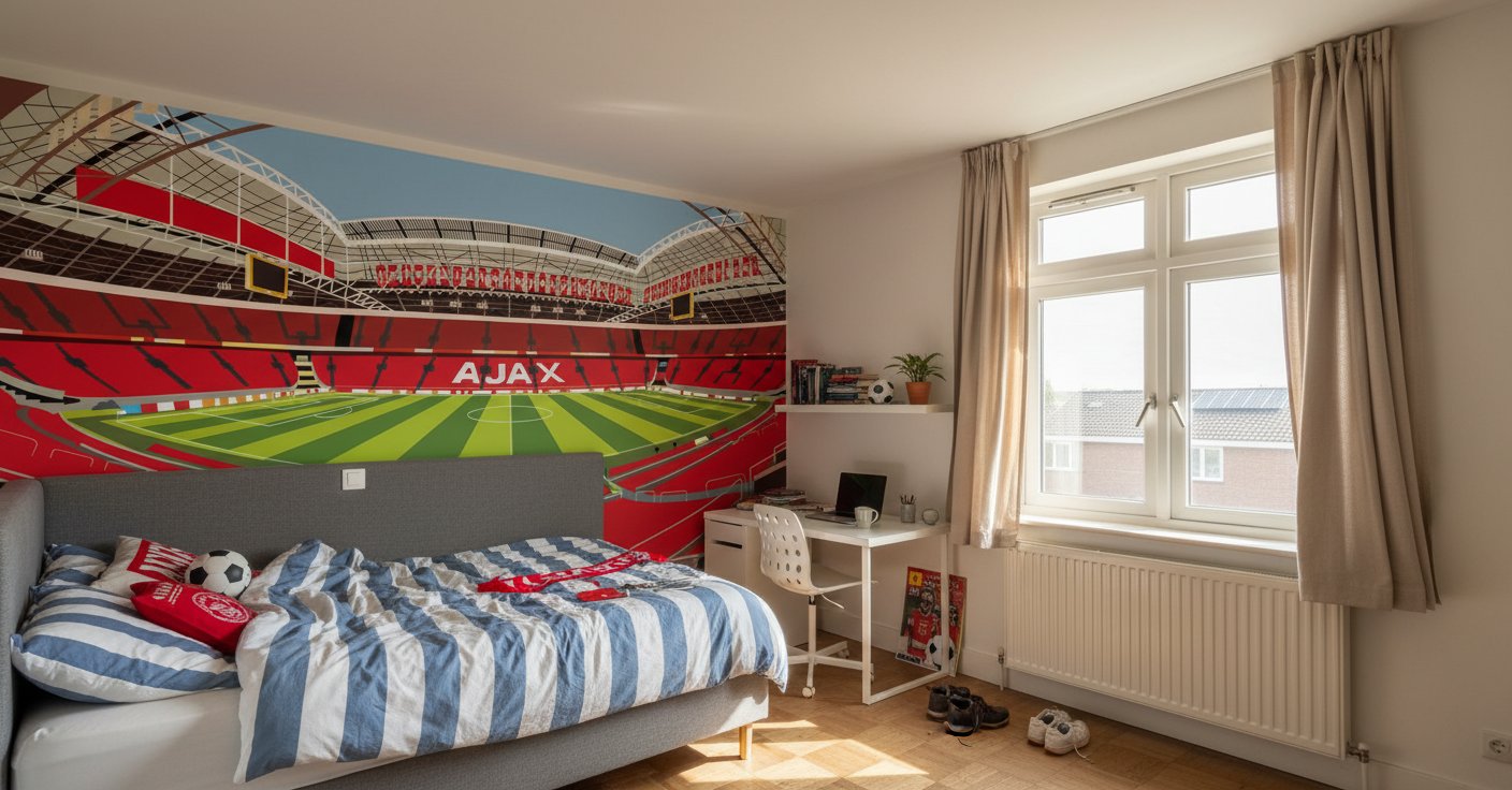 Visualisation Papier Peint Johan Cruijff stade - Ajax - Amsterdam