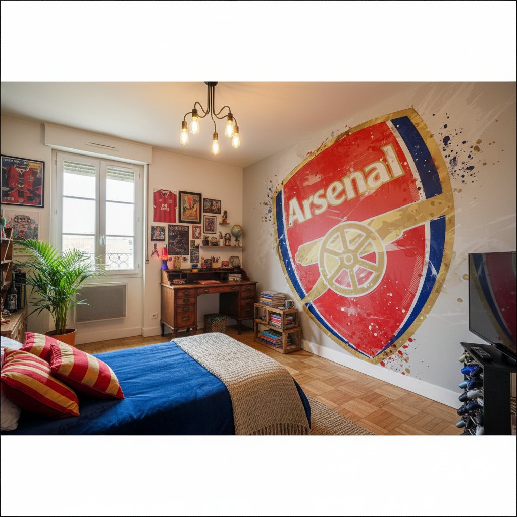 Visualisation papier peint foot Arsenal FC deco football