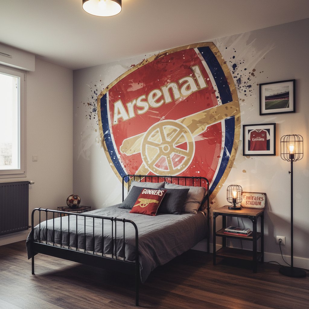 Visualisation papier peint foot Arsenal FC deco football