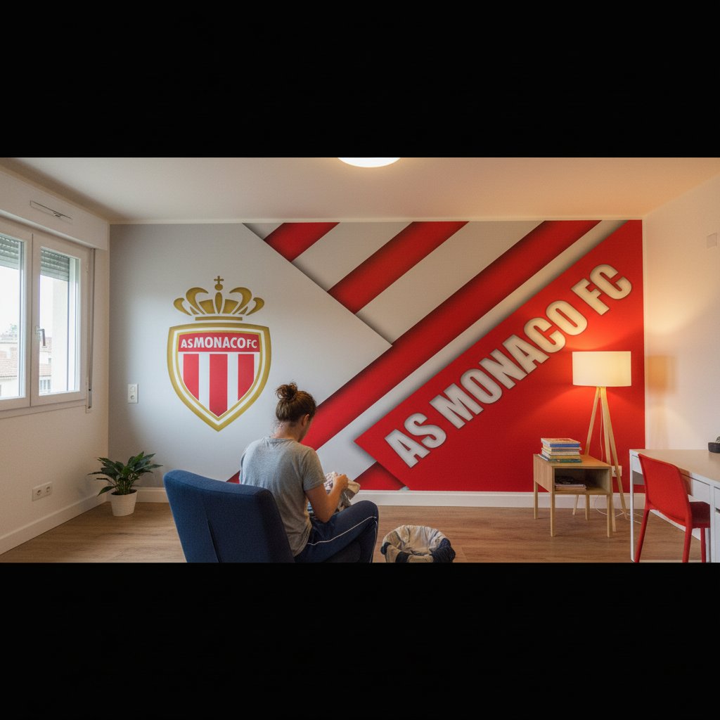 Visualisation papier peint foot AS Monaco
