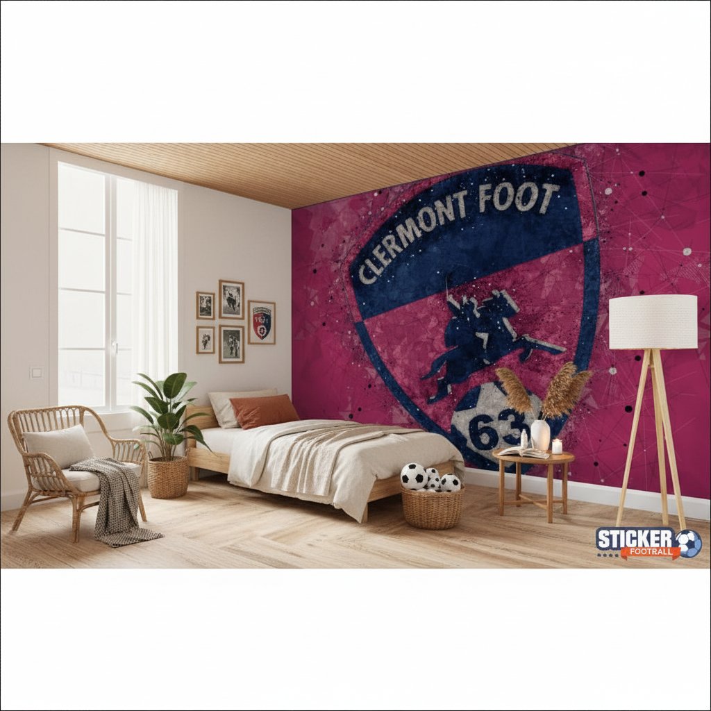 Visualisation papier peint foot Clermont Football deco