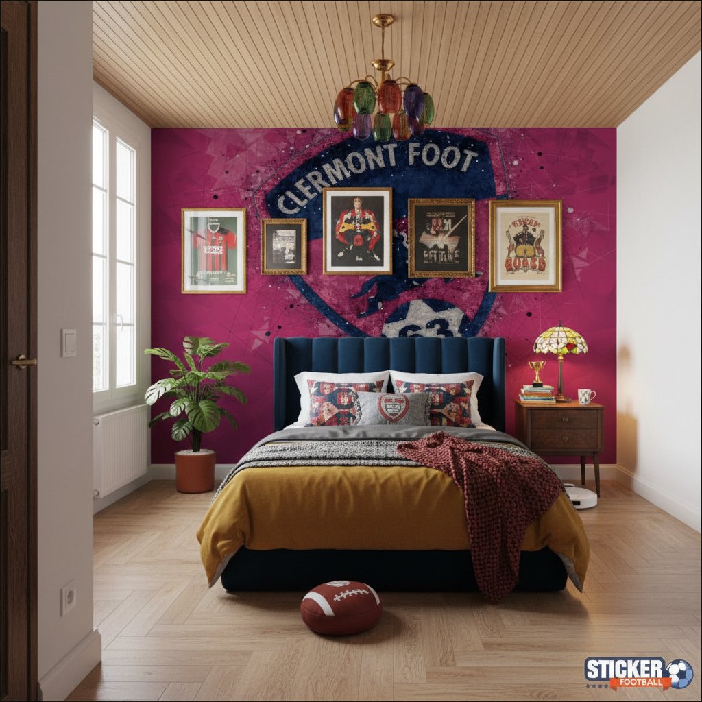 Visualisation papier peint foot Clermont Football deco