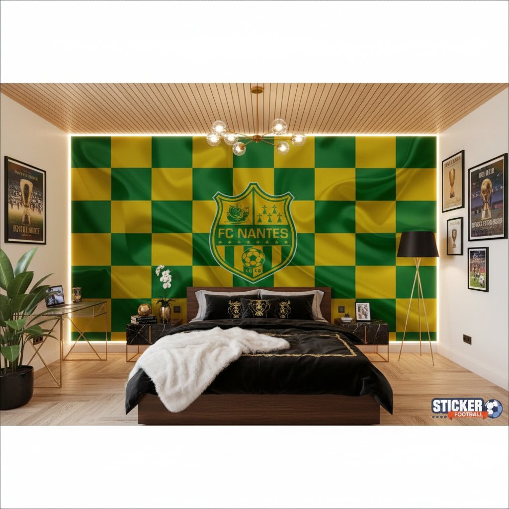 Visualisation papier peint foot FC Nantes effet