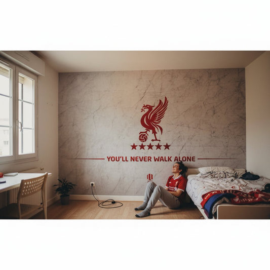 Visualisation papier peint football Liverpool decor