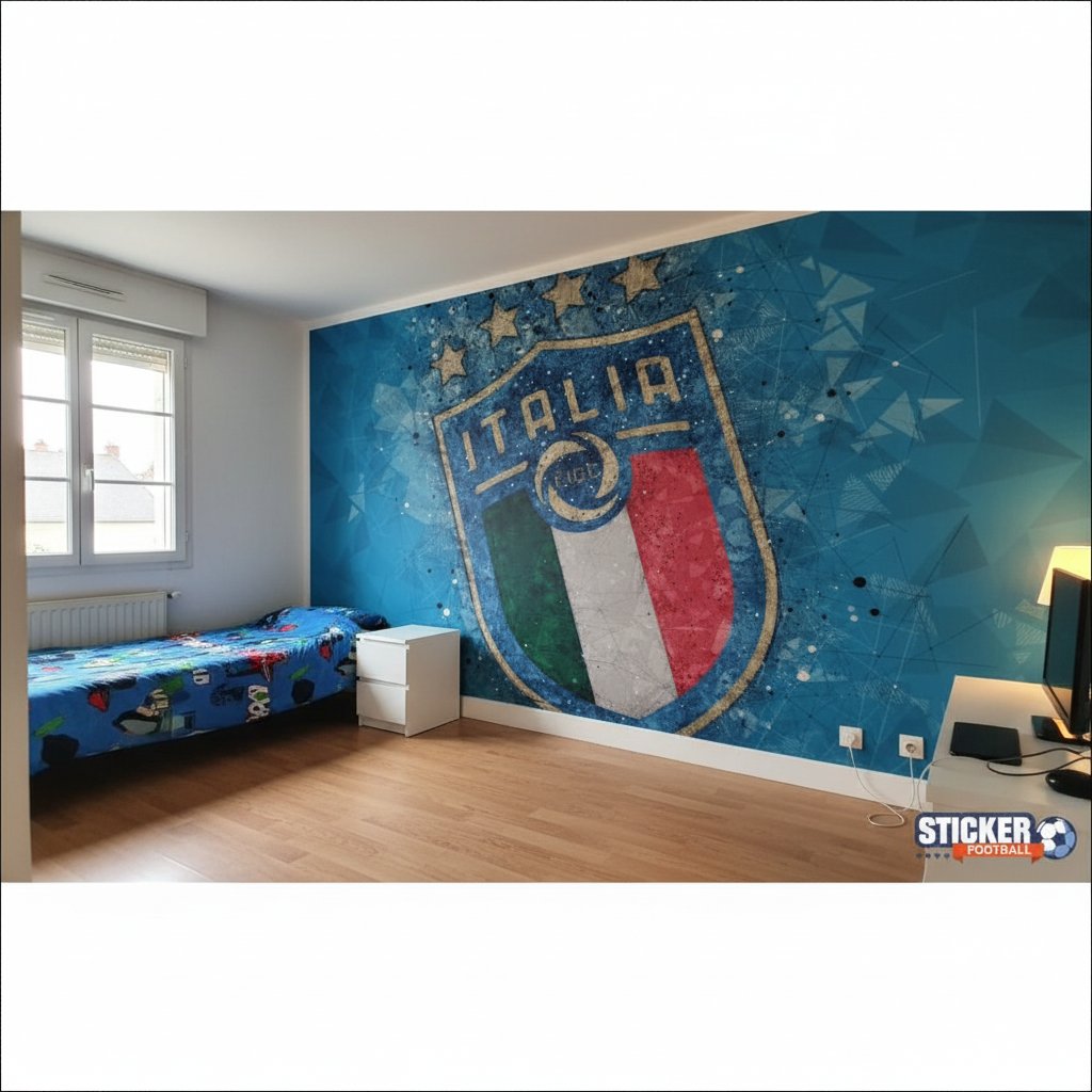 Visualisation papier peint football logo italie football