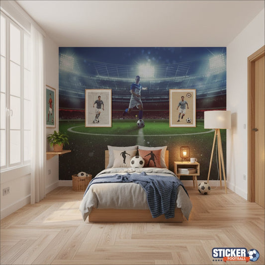 Visualisation papier peint football stade joueur