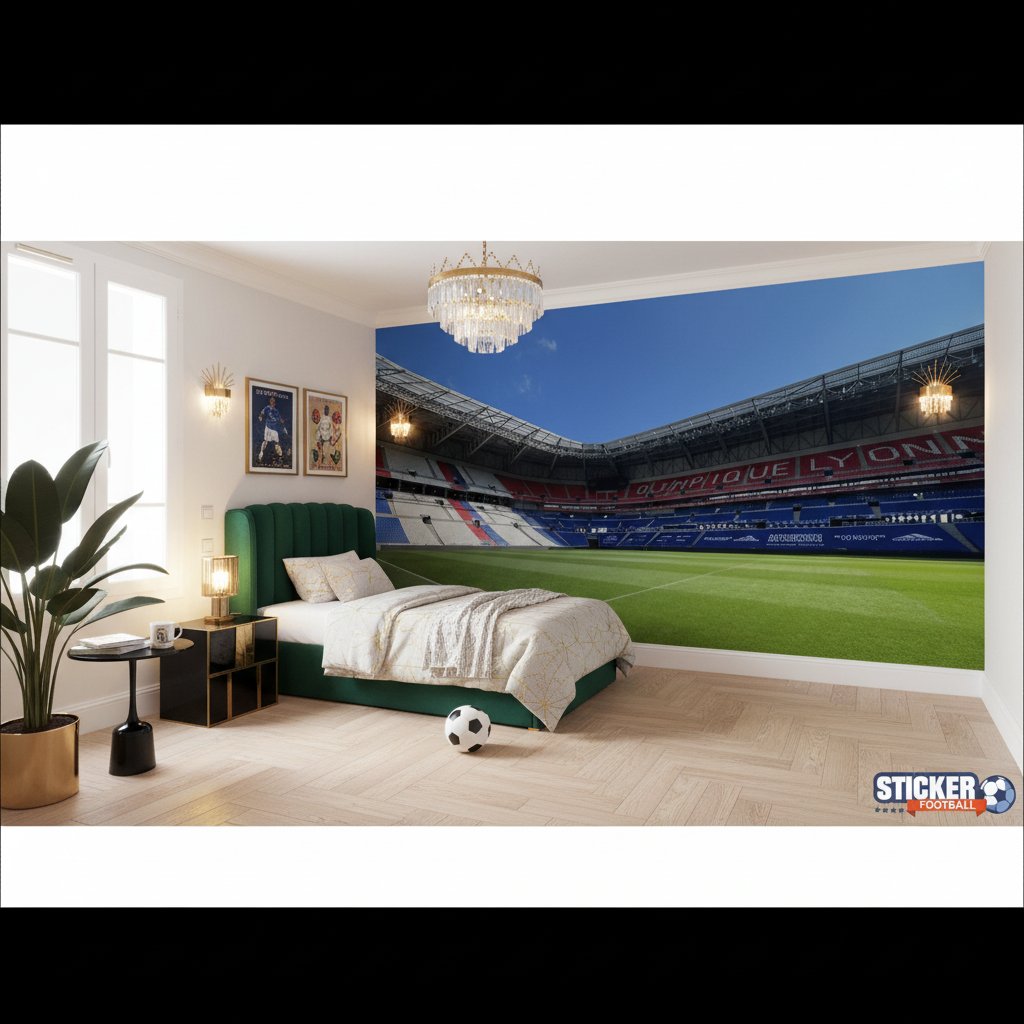 Visualisation papier peint football Stade Lyonnais