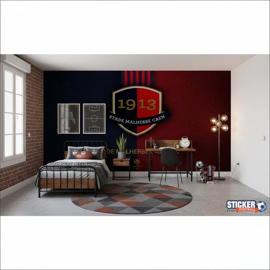 Visualisation papier peint football Stade Malherbe Caen FC deco