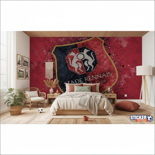 Visualisation papier peint football Stade Rennais deco