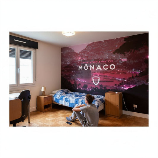 Visualisation Papier Peint AS Monaco FC – Déco Fans de Foot