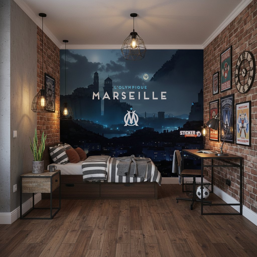 Visualisation Papier Peint OM: Décorez avec Passion Marseille
