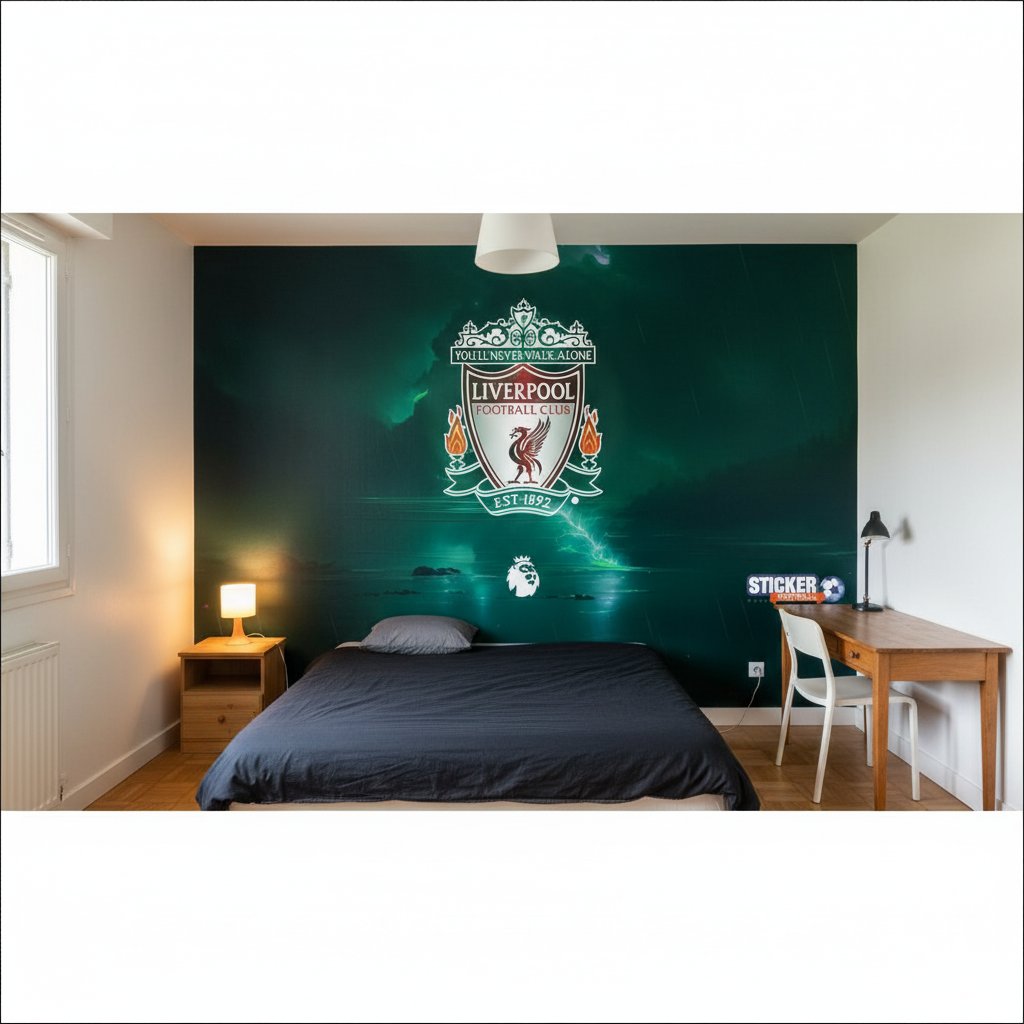 Visualisation Papier Peint Liverpool FC: Déco Fan Sports