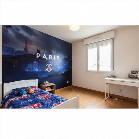 Visualisation Papier Peint Paris SG : Déco Fan de Foot