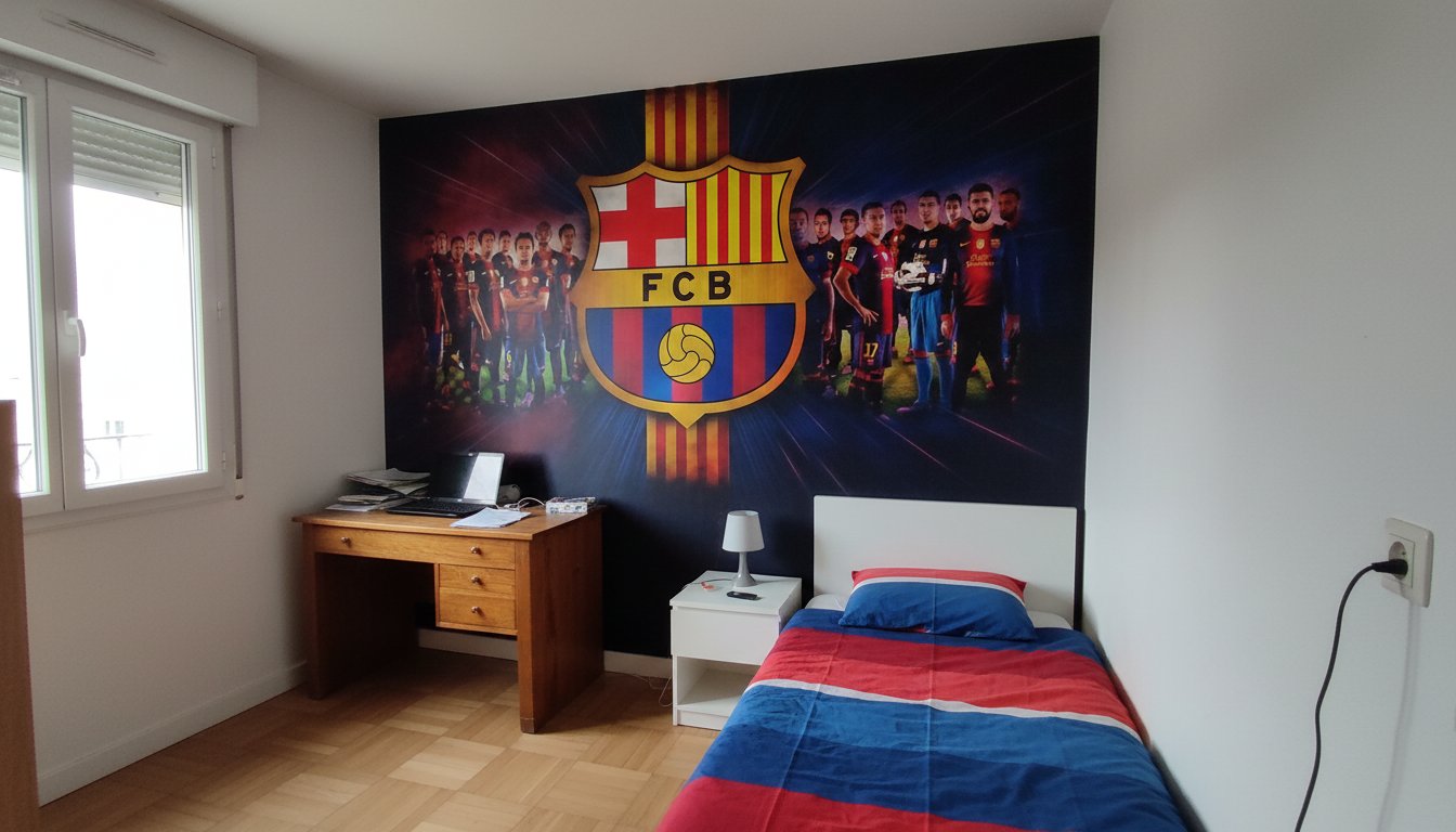 Visualisation Barça Passion: Papier Peint Vibrant de Ville