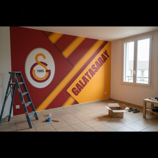 Visualisation Papier Peint Emblème Galatasaray S.K. - Déco Fans