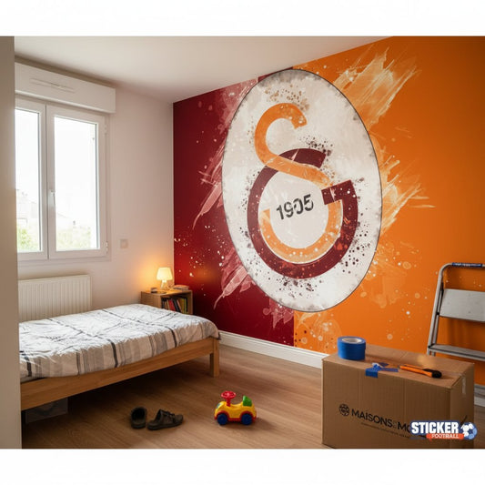 Visualisation Papier Peint Galatasaray S.K. - Emblème et Logo
