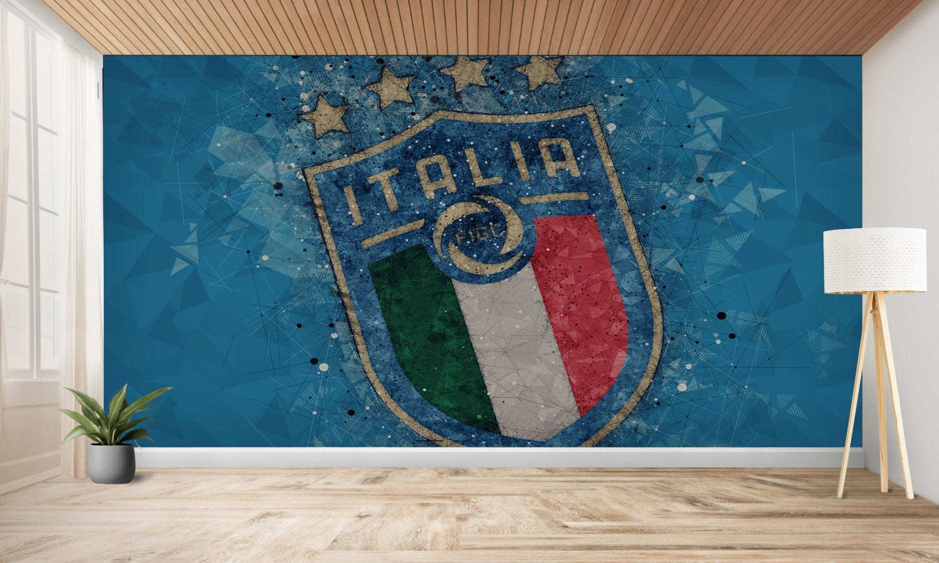 Écusson de l’équipe nationale de football d’Italie.
