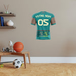 Etiqueta engomada de la camiseta del concepto de fútbol Decoración de interiores de Minecraft - Vignette | Sticker Foot