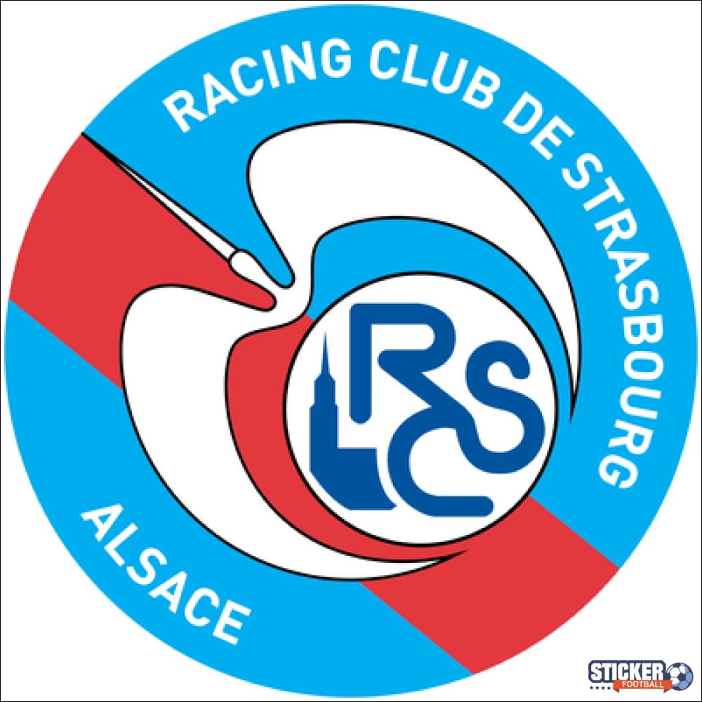 Sticker logo racing Strasbourg