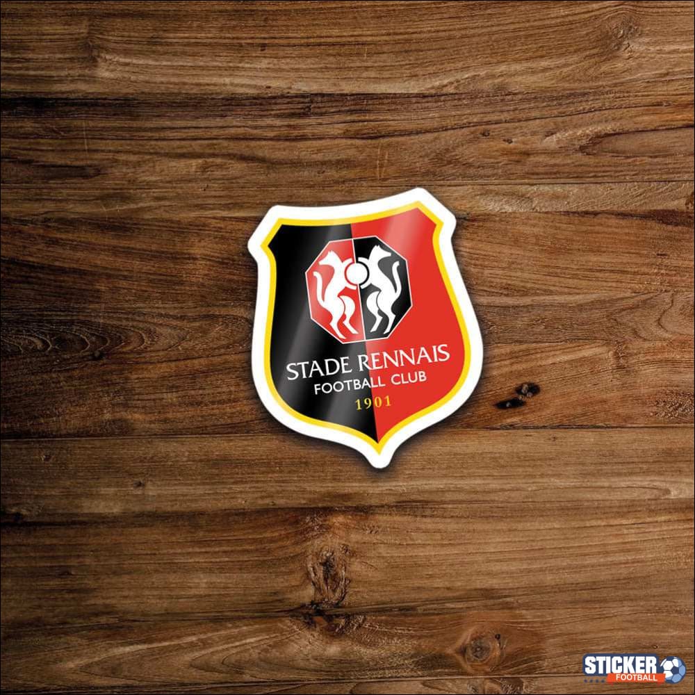 Autocollant en forme de bouclier du Stade Rennais Football Club