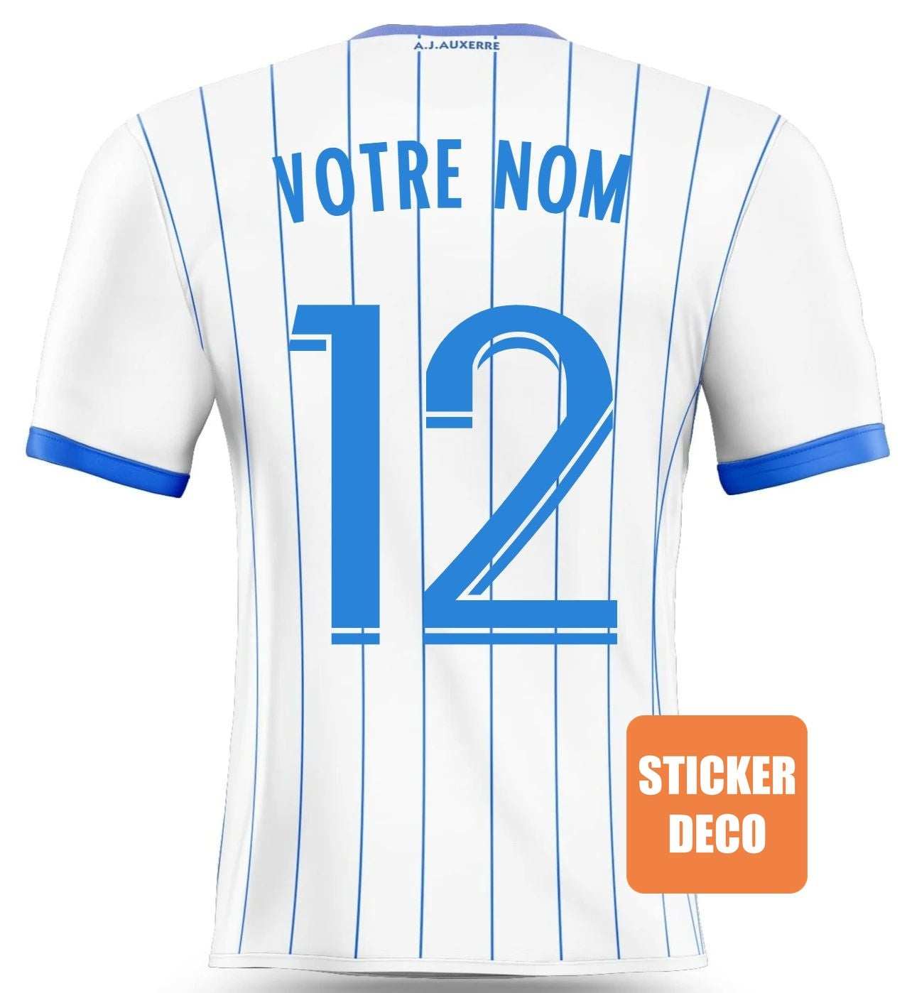 Sticker de foot maillot de Auxerre