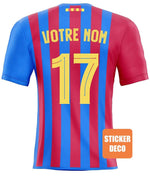 Decoración Barça Personalizada con pegatina - Vignette | stickers foot