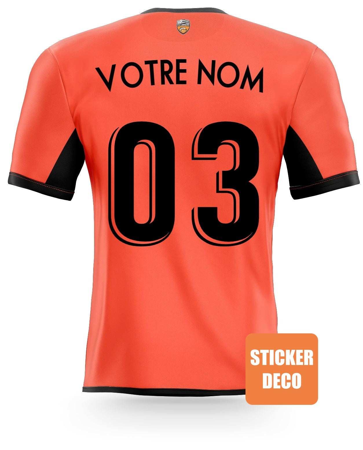 Déco foot LORIENT Personnalisé sticker-foot