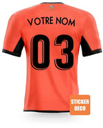 Decoración de pegatinas de fútbol - camiseta del Lorient - Vignette | stickers foot