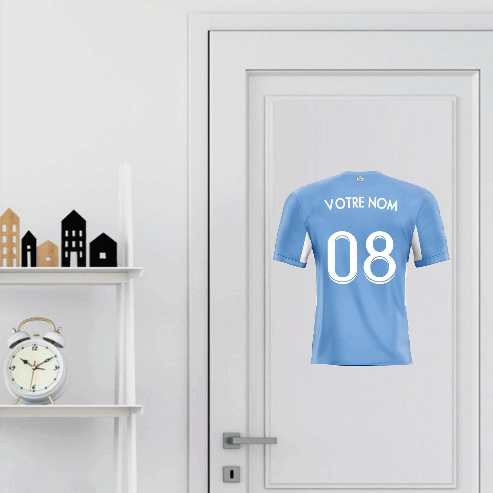Déco foot - le maillot de manchester city - sticker-foot