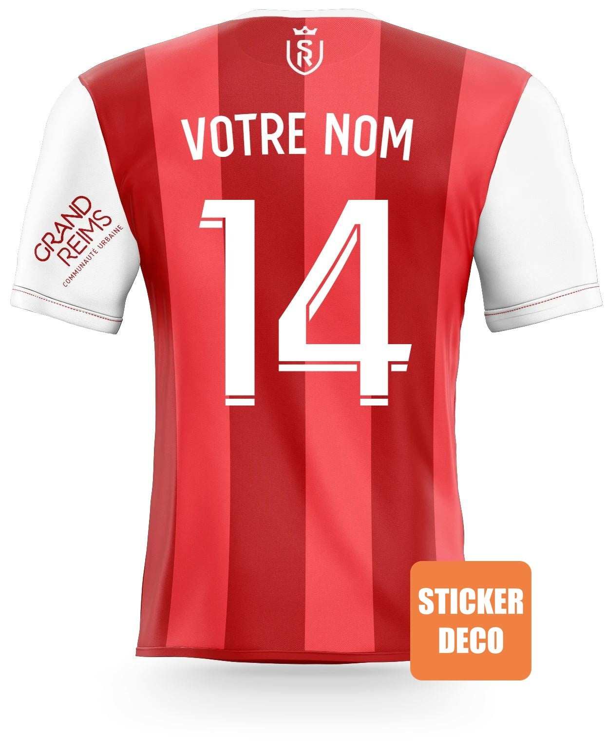 Déco foot REIMS Personnalisé sticker-foot
