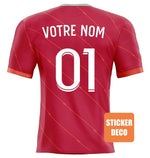 Decoración de pegatinas de fútbol - Efecto jersey para hinchas del LIVERPOOL - Vignette | stickers foot