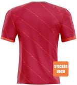 Decoración de pegatinas de fútbol - Efecto jersey para hinchas del LIVERPOOL - Vignette | stickers foot