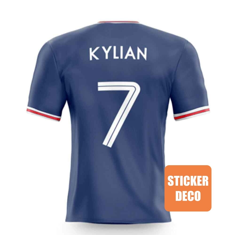 Déco foot "Maillot PSG Personnalisé sticker-foot