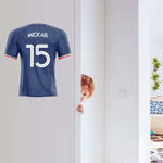 Decoración PSG con pegatina de camiseta de fútbol personalizada - Vignette | stickers foot