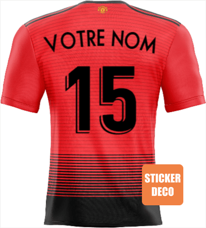 Adhésif deco maillot Manchester United collector 2019