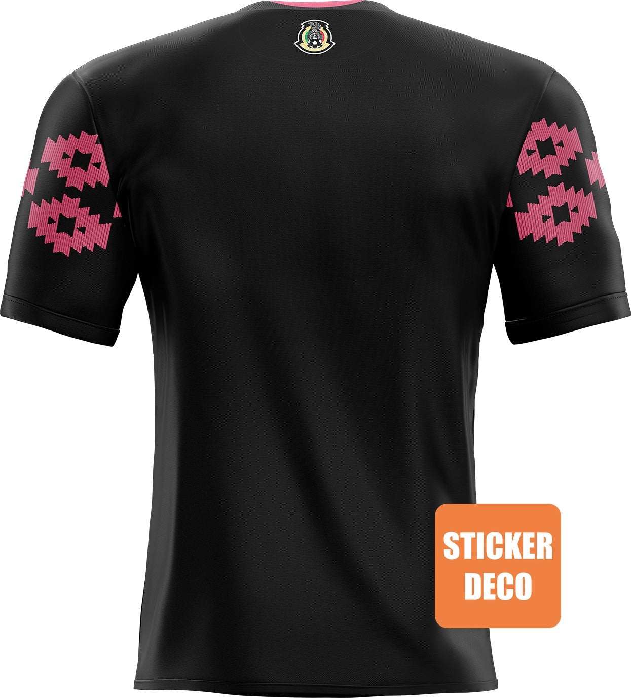 Etiqueta engomada de la camiseta de fútbol de México