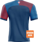 Calcomanía personalizada de la camiseta de USA SOCCER - Vignette | stickers foot