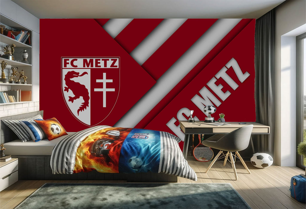 papier peint foot FC Metz logo