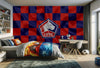 papier peint football Lille LOSC  LOGO drapeau