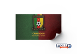 Decoración del tablero de fútbol del logotipo de la selección de Camerún - Vignette | stickers foot